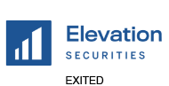 Elevation Securities logo with the word'EXITED' underneath. EXITED means PEAK6 has ceased investing financially.